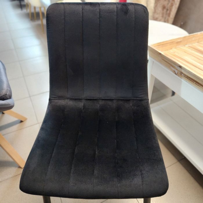 SS30! NOU Set 4 scaune catifea neagra