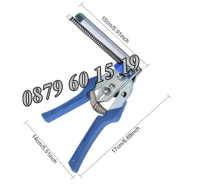 Клещи за връзване на колбаси, луканки, суджуци + 600 скоби