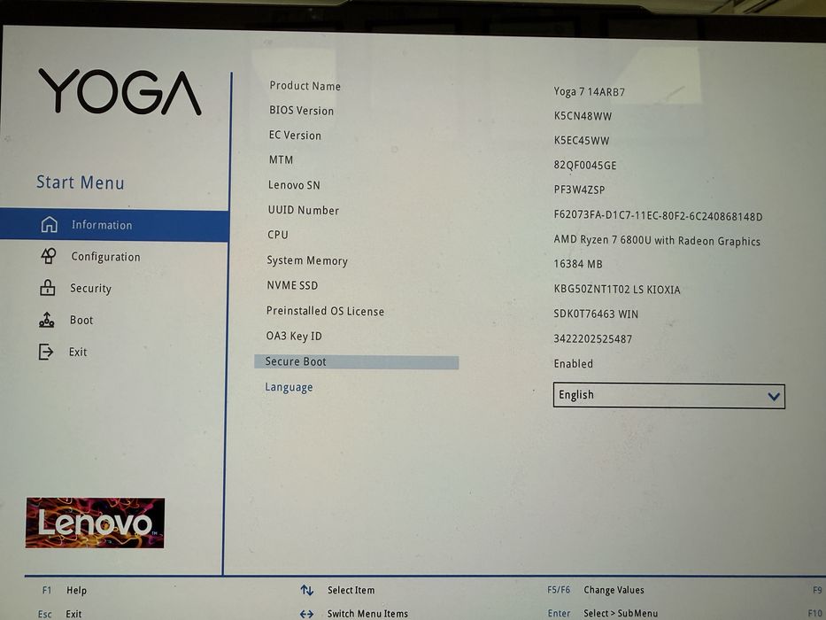 Лаптоп Lenovo Yoga 7 14ARB7
