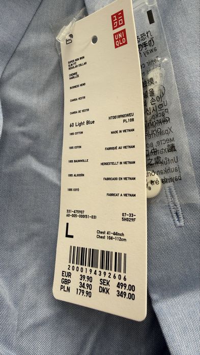 Camasa uniqlo albastra