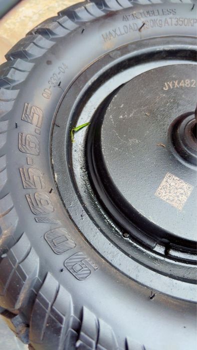 Set roți trotinetă electrică 800W – Motor HUB + roată cu disc frână, stare foarte bună