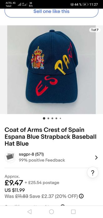 Продам испанскую бейсболку