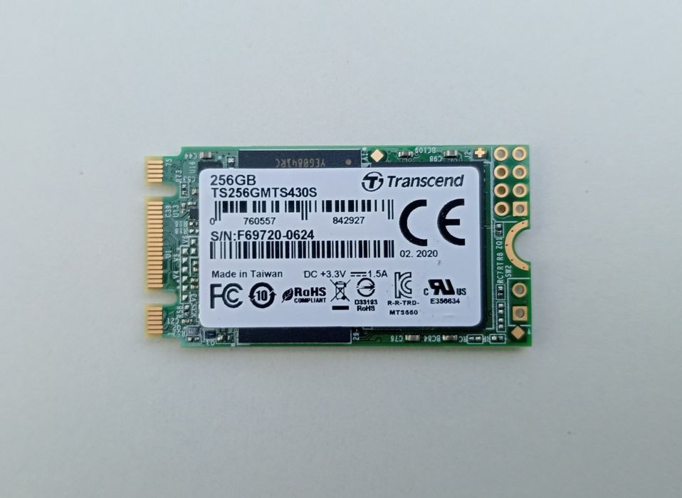 Transcend 256Gb SSD M² 2242 SATA III