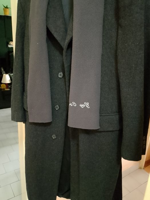 Мъжко зимно палто с шал