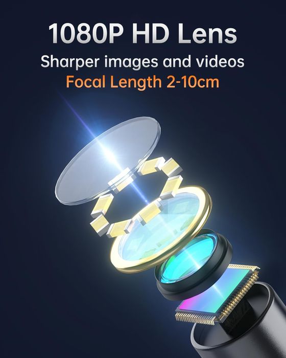 Ендоскопска камера двойна леща 4.3'' IPS екран 1080P Ендоскоп Бароскоп