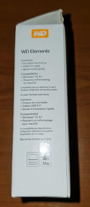 HDD extern WesternDigital, 3 TB, Elements