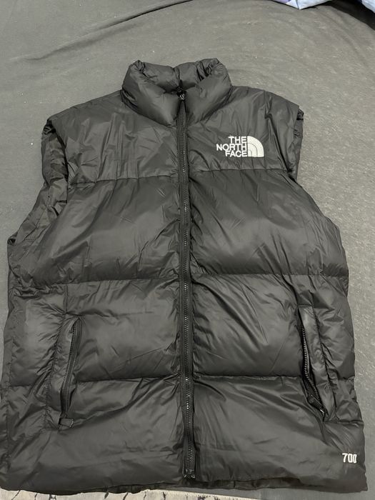 Vestă TNF 700 Nuptse XXL – puffer original, negru, super călduroasă
