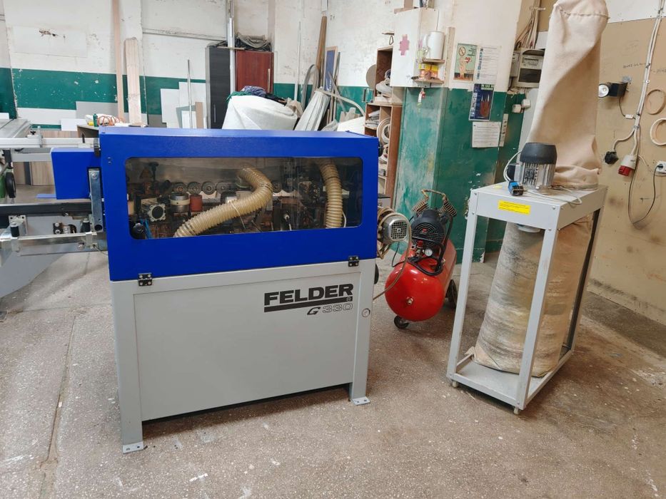 DE VÂNZARE – Mașină de Căntuire FELDER G 330 ABS + Exhauster + Compresor 100L