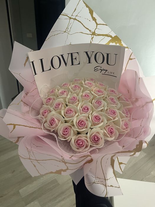 Buchet trandafiri de sapun