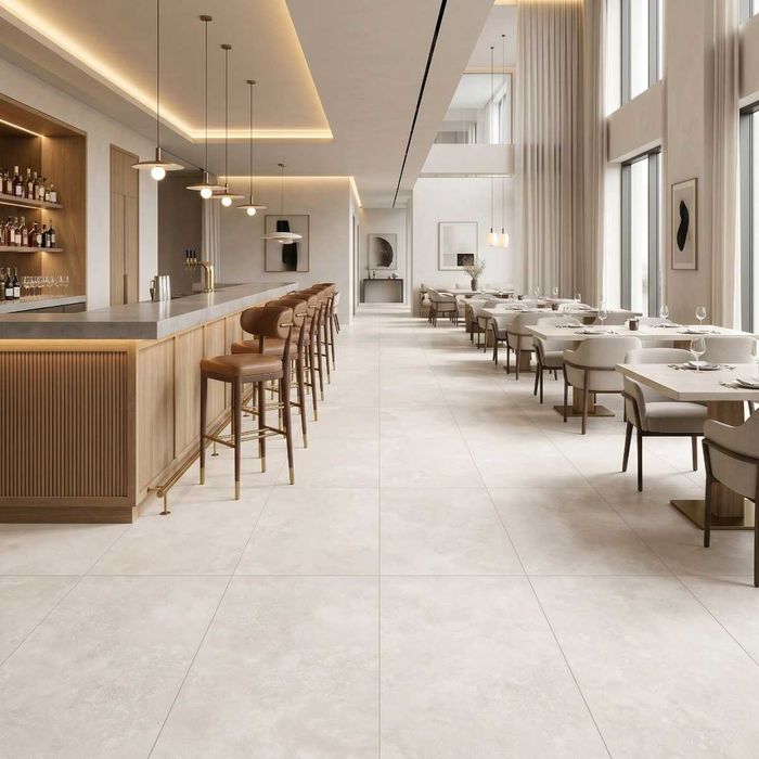 Gresie rectificata portelanata Geneva White F P 600X1200X8 R Sumat 1L