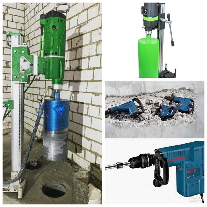 Almazniy bur xizmatlari услуги Алмазное бурение девор тешиш перфоратор