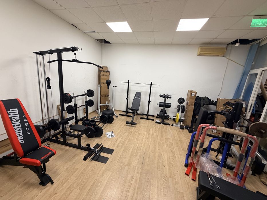 Set banca+Suport haltera pt. Piept si geno reglabile cu bara sau fara