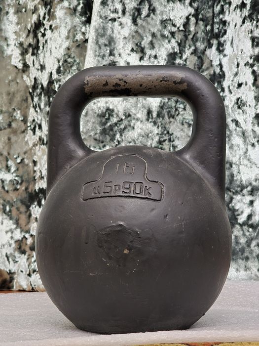 Гиря 16 кг, советская со штампом