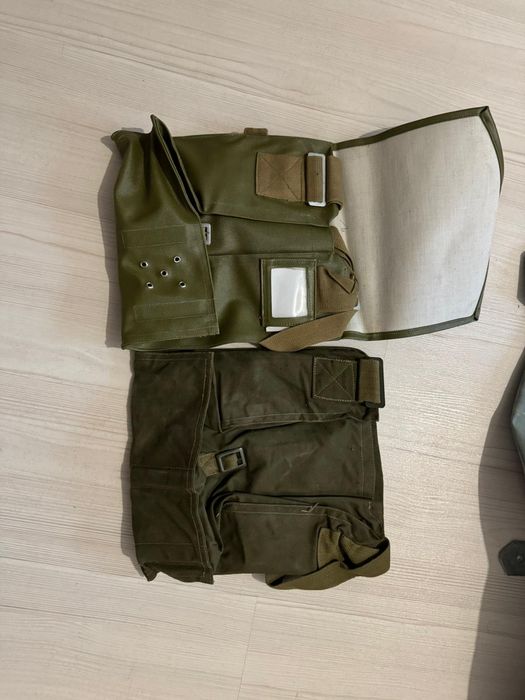 Set militar românesc RPR protecție chimică–costum+geantă+furtun+filtru