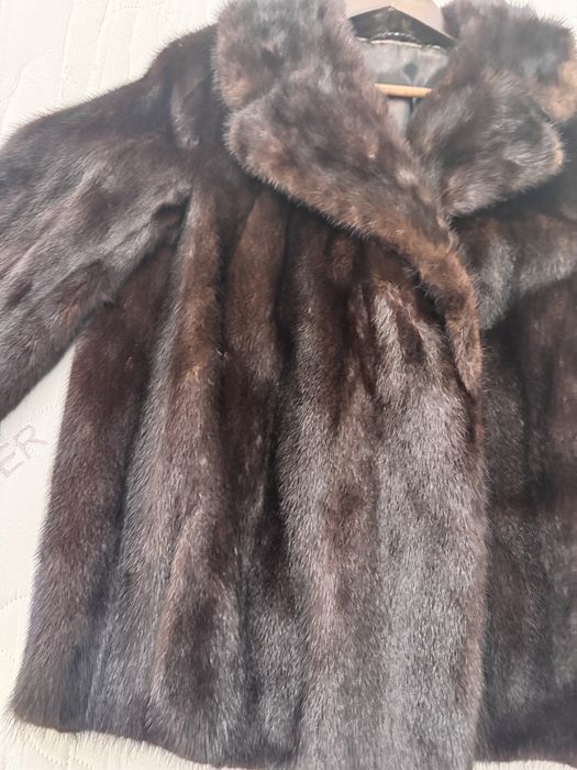 Haina din blana naturala de nurca marimea m-l