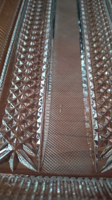 2 кристални плата ръчно гравирани