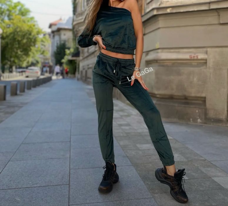 Set trening velour Legaga fashion