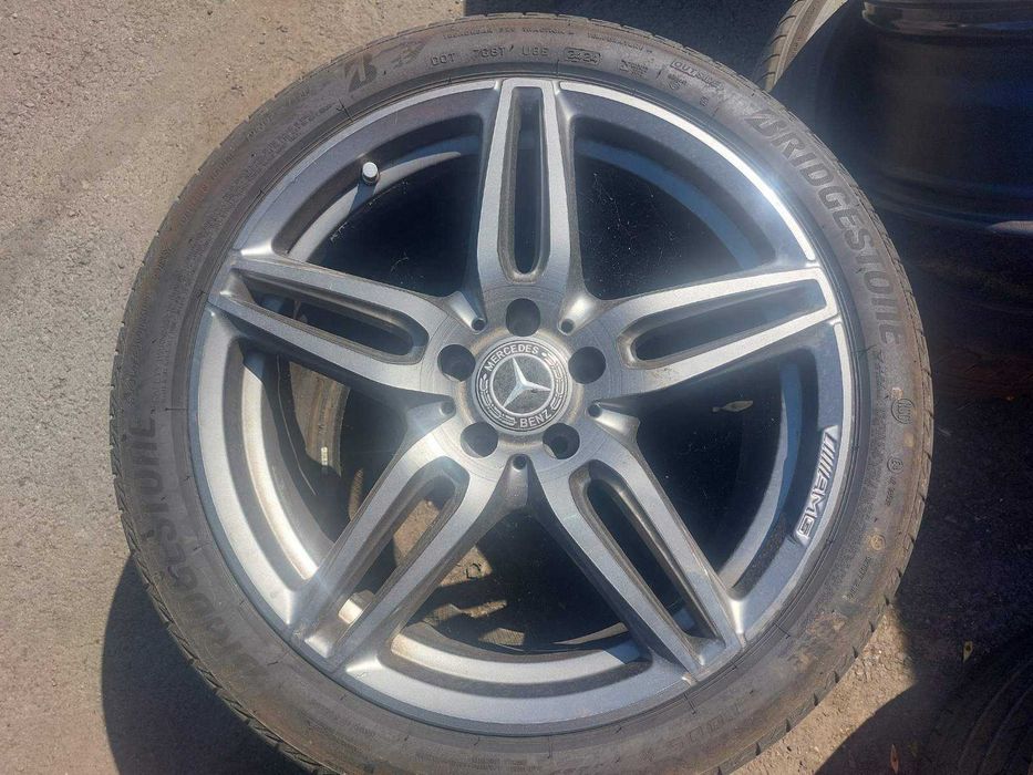 Oригинални алуминиеви джанти 19" AMG & 4 еднакви Bridgestone гуми DOT 24 за Mercedes-Benz W213 E220d (2016-2020)