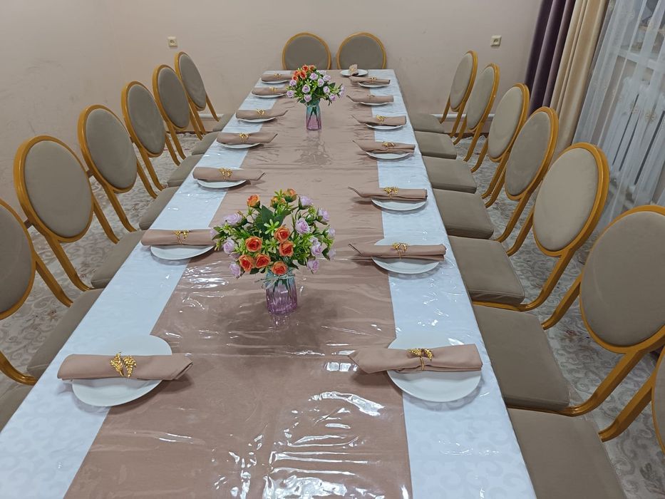 Аренда стол стулья посуды