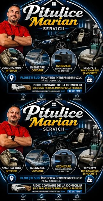 Curățat tapițerii ,detailing interior,polish faruri,scos pete tapițerii și mochete la domiciliu