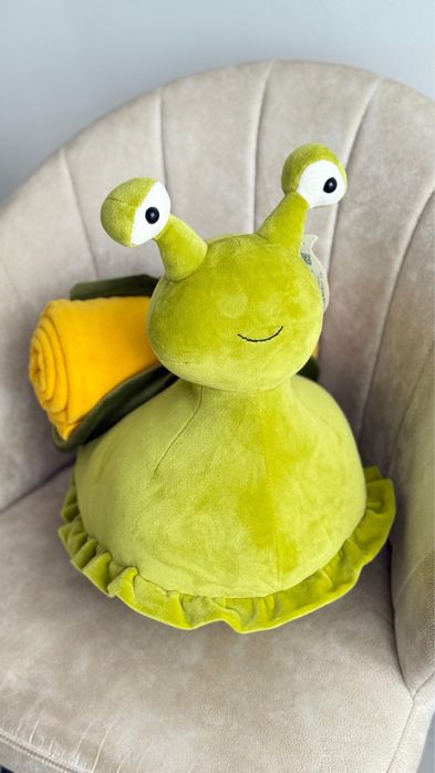 Улитка - плед мягкая игрушка