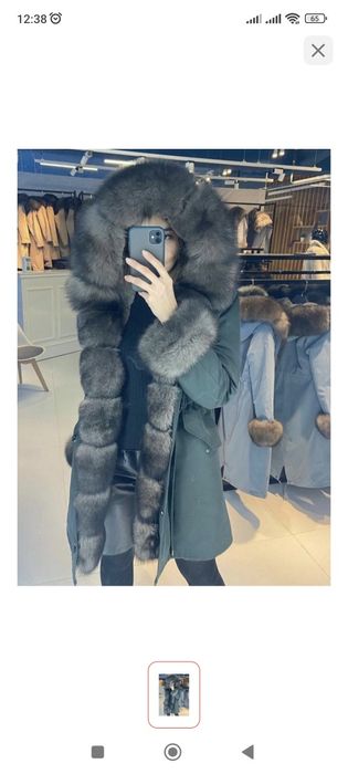 Парка зима. Мех натуральный