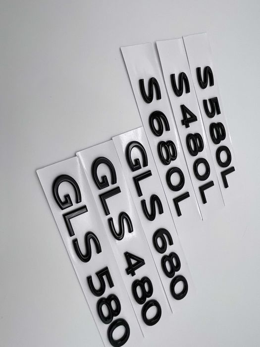 Emblema Compatibila Mercedes motorizare S GLS Maybach negru