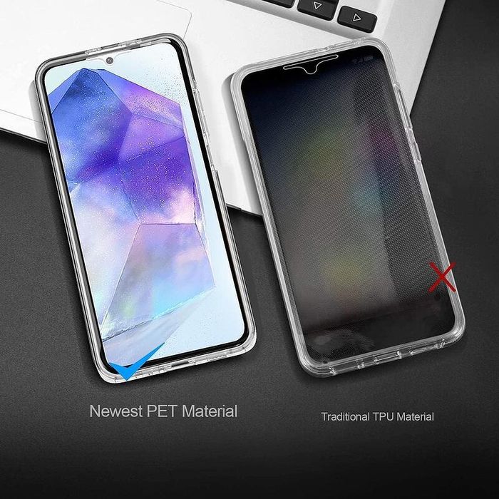 Прозрачен 360° Градуса Кейс за Samsung Galaxy A05s A15 A35 A55 A25