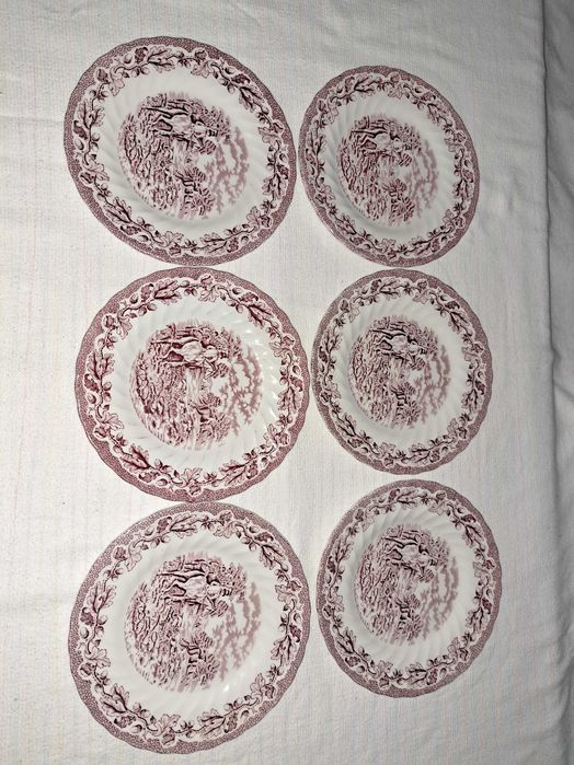 set de masa serviciu portelan englezesc Myotts Country Life 6 persoane