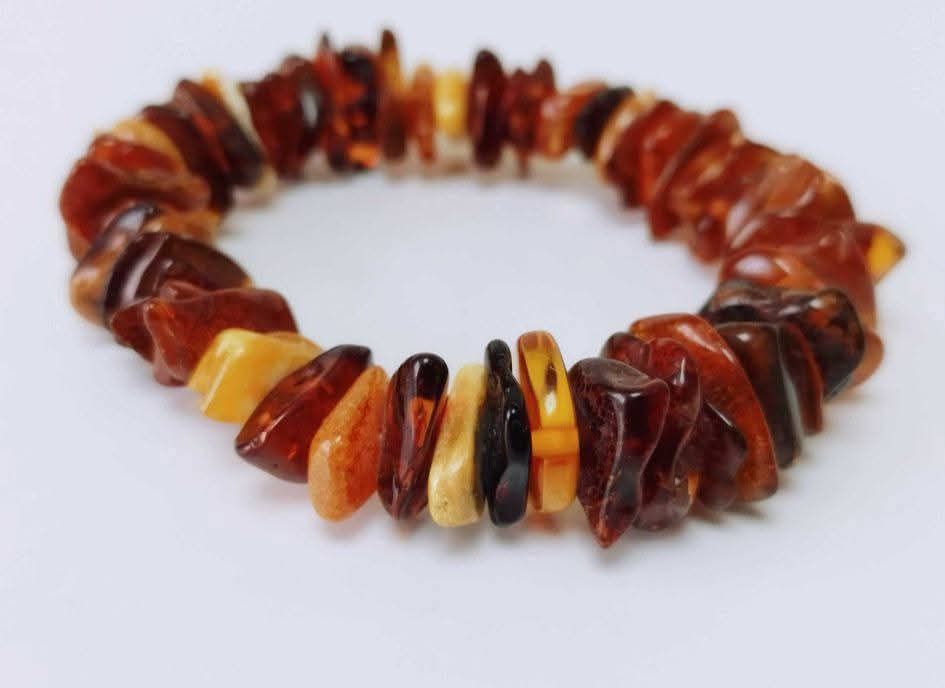 Veche bratara chihlimbar natural baltic elastica