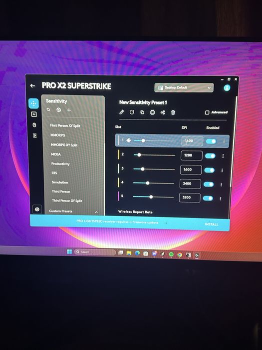 Мишка Logitech PRO X2 Superstrike