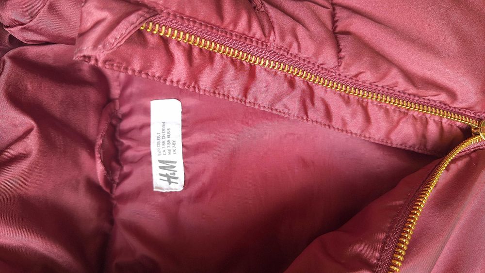Детско зимно яке за момиче H&M 128