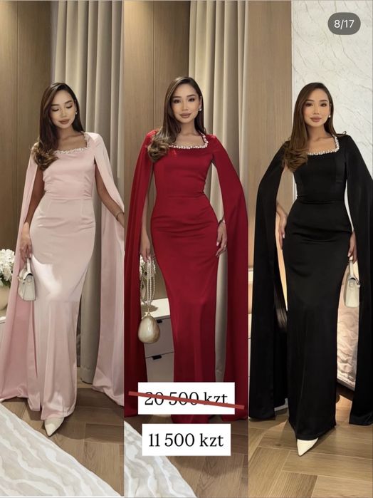 Платье в черном цвете размер S