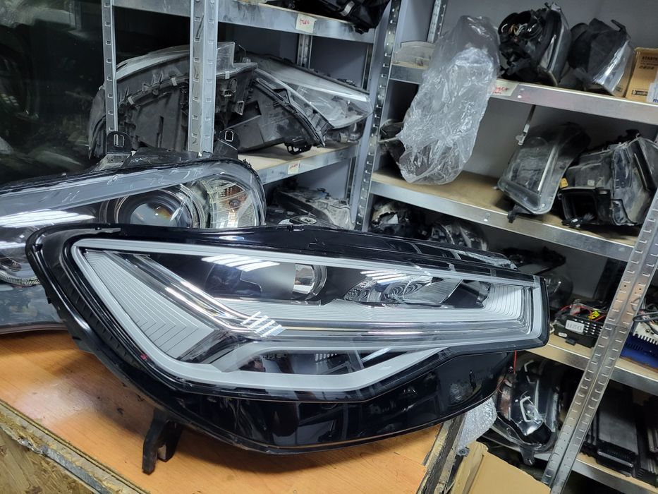 РЕМОНТ Смяна на стъкла на фарове Audi A6 C7 remont smqna na stykla