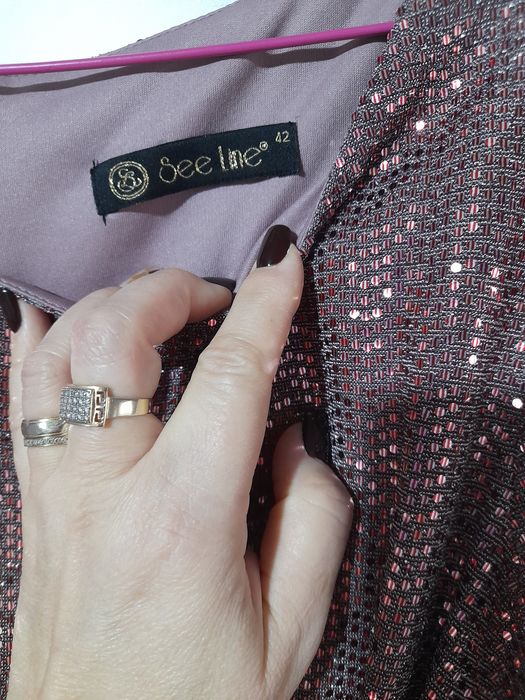 Rochie roz paiete