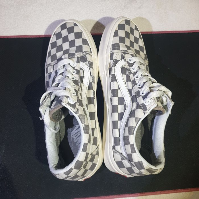 Vans Old Skool Checkerboard in Grey