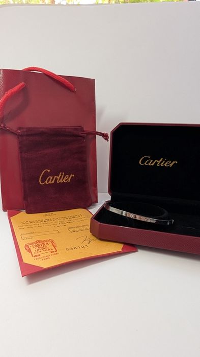 Cartier Love white gold bracelet