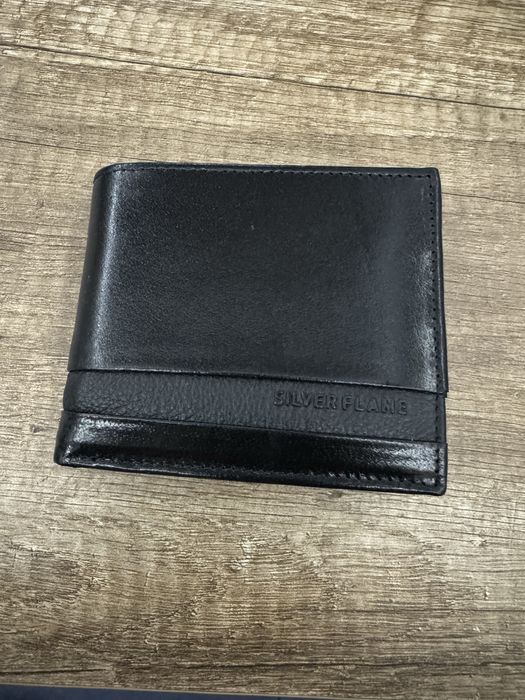 подаръчен комплект портмоне и колан silver flame