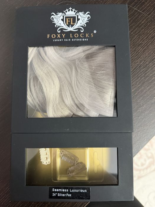 Extensii păr natural premium – Foxy Locks (Silver Fox)