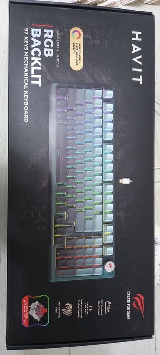 Havit KB899L RGB Mechanical Keyboard (97 tugmali)