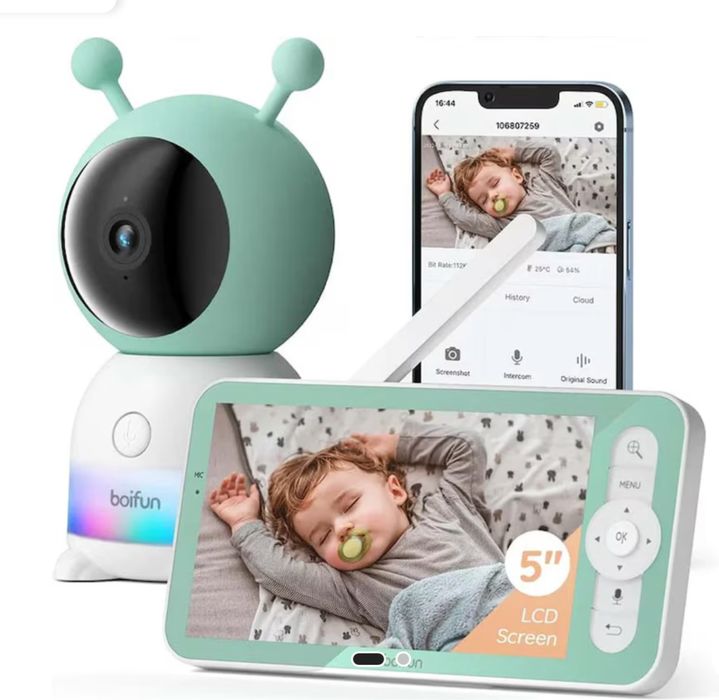 Monitor si camera bebelusi, detectie miscare BIOFUN 6T, 2K