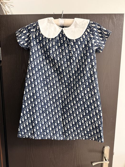 Детска рокля dior , burberry 7-8г