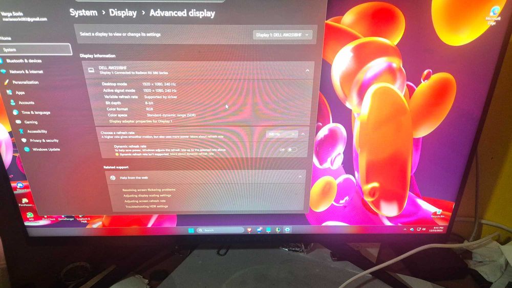 PC Gaming Ryzen 7 + RX 580 + Monitor 240Hz – Funcțional + Periferice