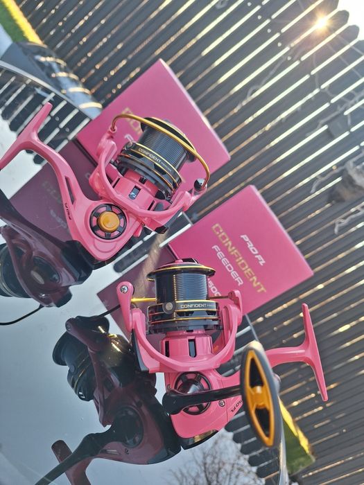 SET 2  FL BLACK FORCE PINK 3.90m 60-180g + 2  PRO FL Confident 6500