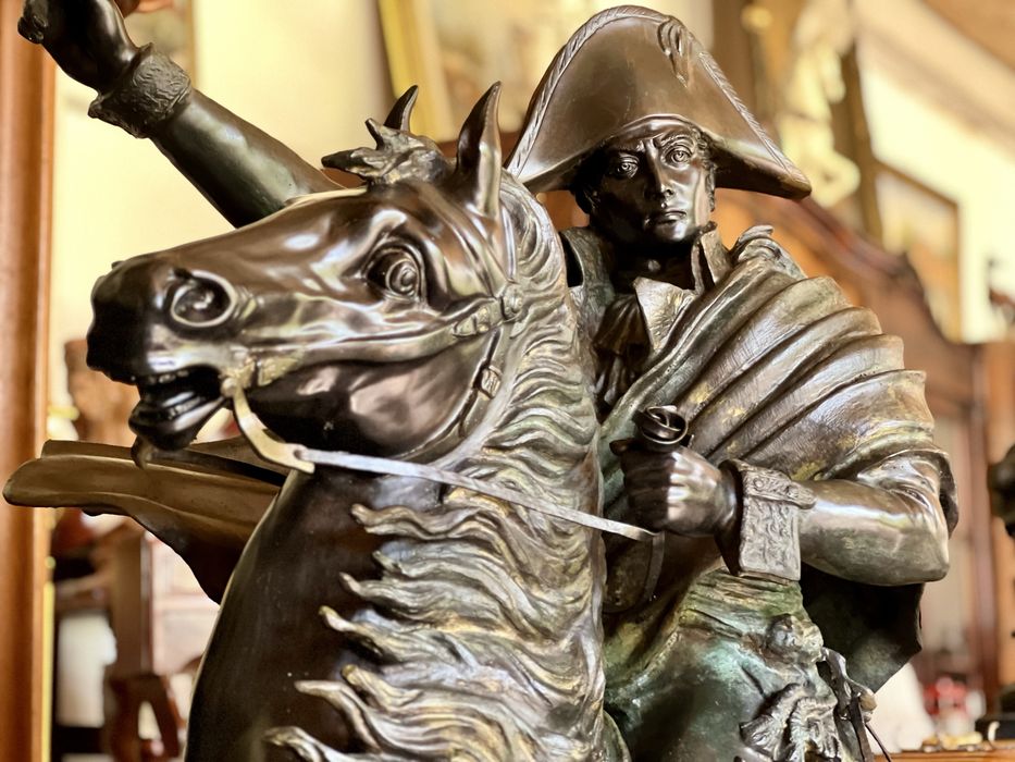 Sculptură Bronz Napoleon *** vintage / antic / vechi / retro ***