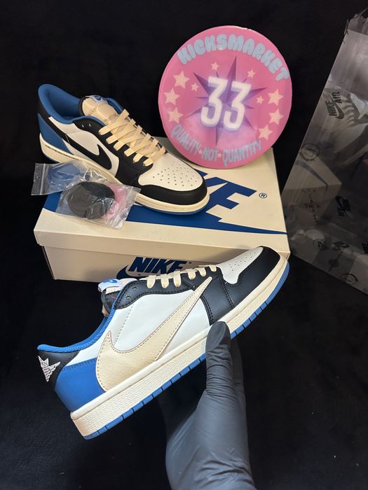 jordan 1 low fragment blue travis