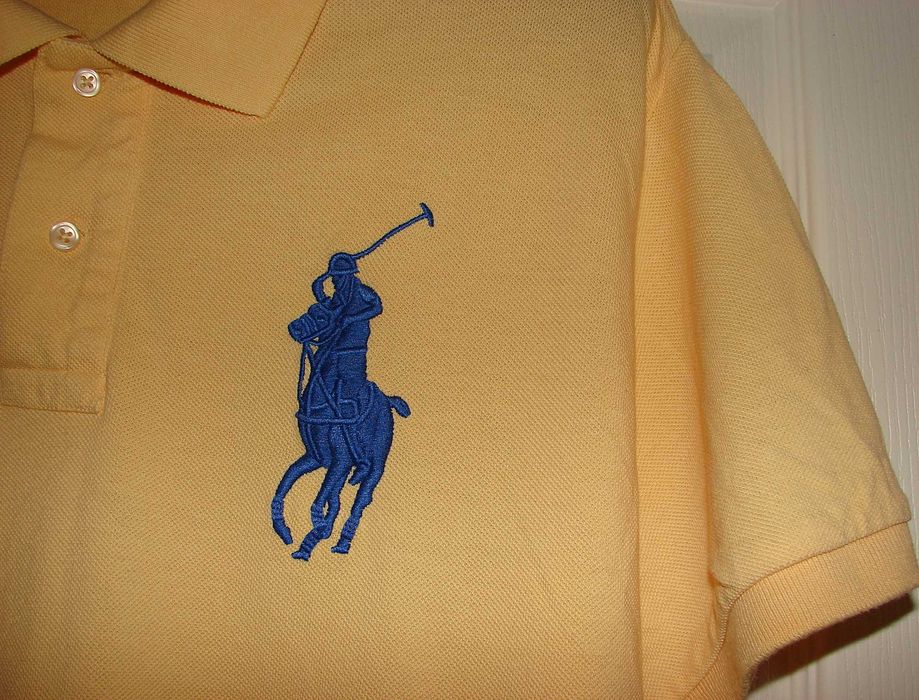 Tricou Polo by Ralph Lauren, Marimea L, Galben, Autentic/Original