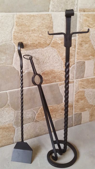 Комплект ковани прибори за камина