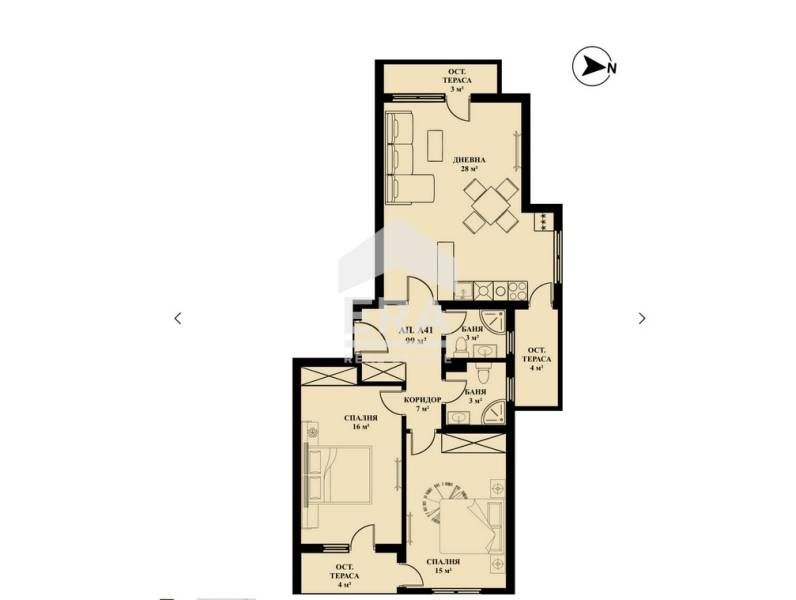Продава се Тристаен апартамент в София, Люлин 5 - 120 кв.м за 934 €/кв.м - Снимка #1
