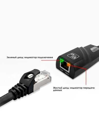 USB-dan Ethernet LAN-ga adapter kabeli 1000 Mbit/s